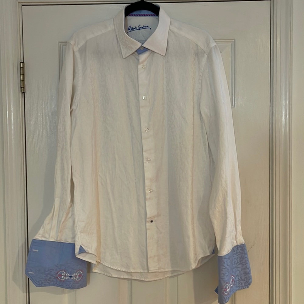 Robert Graham Men’s Shirt Size L/ 42/15.5